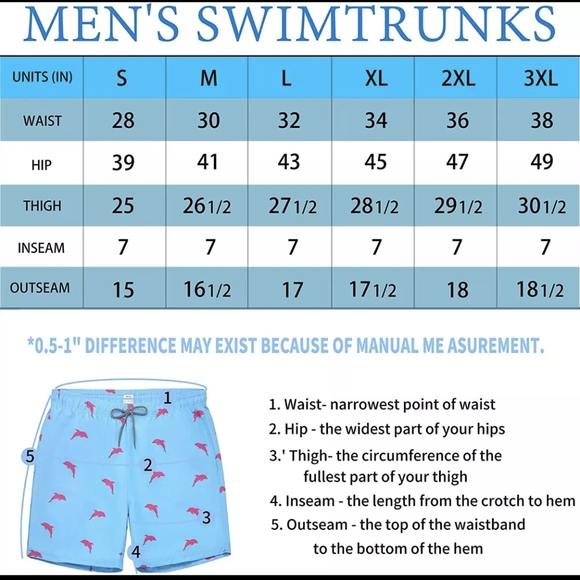 Biwisy Swim Trunks Shorts NWT size 2XL Quick Dry Mesh Blue Lining V-1 - Picture 9 of 10